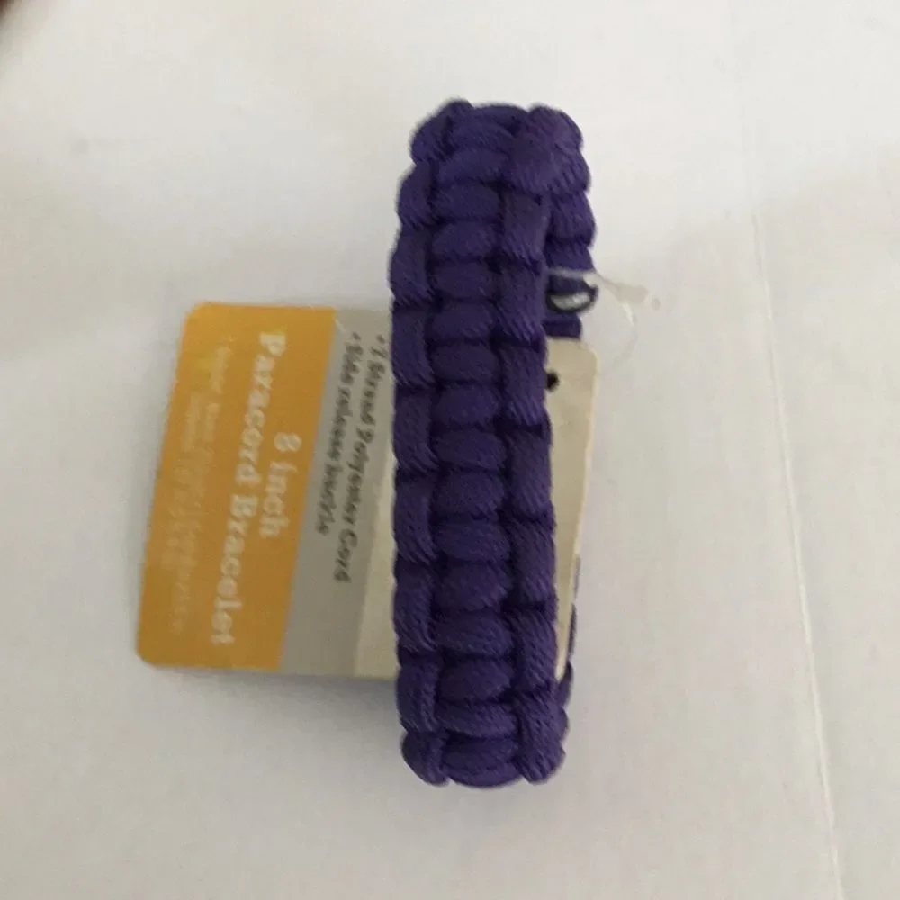 8”‎ Paracord Bracelet Leather Bracelet Gold Bangle Lot